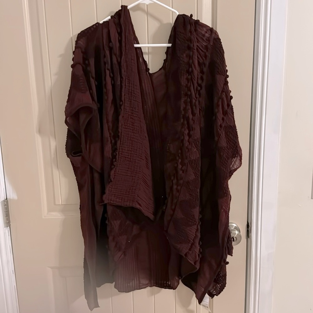 Cardigan maroon